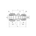 DK-LOK SS316 Reducing Union DUR Metric Series