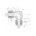 DK-LOK SS316 Reducing Union Elbow DLR Metric Series