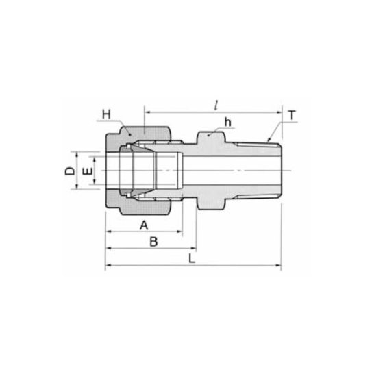 DK-LOK BRASS Male Connector DMC-N Metric Series