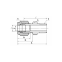 DK-LOK BRASS Male Connector DMC-R Metric Series