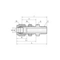 DK-LOK SS316 Bulkhead Male Connector DMCB-N Metric Series