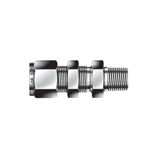 DK-LOK SS316 Bulkhead Male Connector DMCB-N Metric Series
