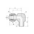 DK-LOK BRASS Male Elbow DLM-R Metric Series