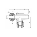 DK-LOK SS316 Male Run Tee DTRM-R Series