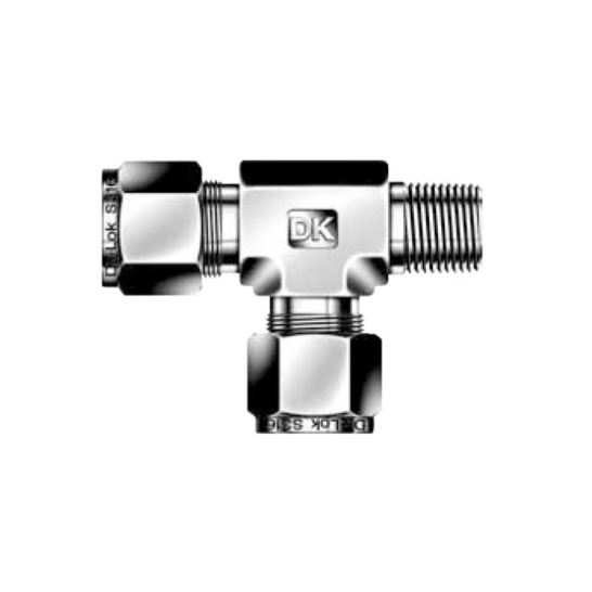 DK-LOK SS316 Male Run Tee DTRM-N Metric Series
