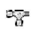 DK-LOK BRASS Male Run Tee DTRM-N Metric Series