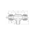 DK-LOK BRASS Male Branch Tee DTBM-R Series