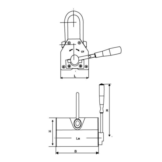 KAWASAKI Magnetic Lifter 3000kg (3ton). Permanent Lifting Magnet.