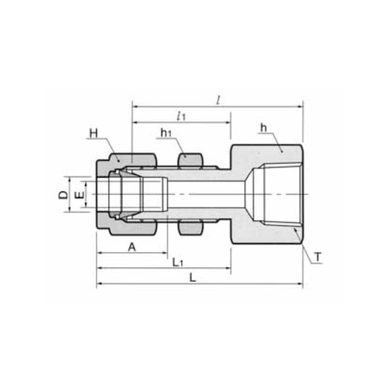 DK-LOK SS316 Bulkhead Female Connector DCBF-N Metric Series