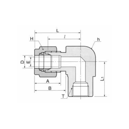DK-LOK SS316 Female Elbow DLF-N Metric Series