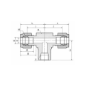 DK-LOK BRASS Female Branch Tee DTBF-N Series