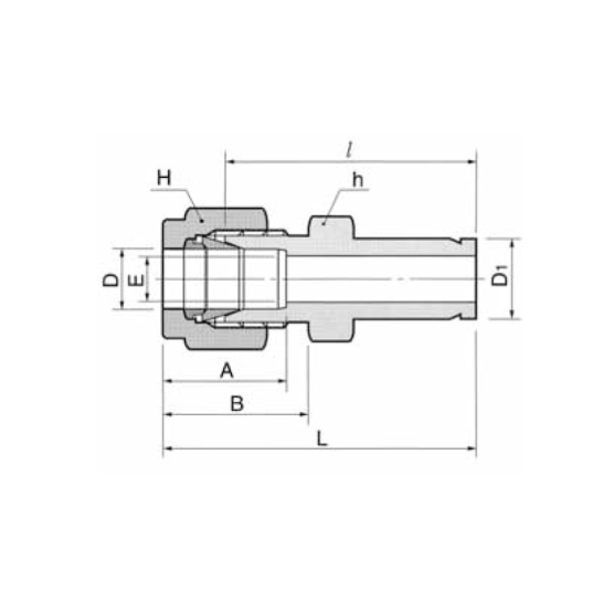 DK-LOK SS316 Reducer DR Metric to Metric Series