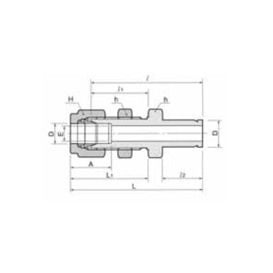 DK-LOK SS316 Bulkhead Adapter DAB Series