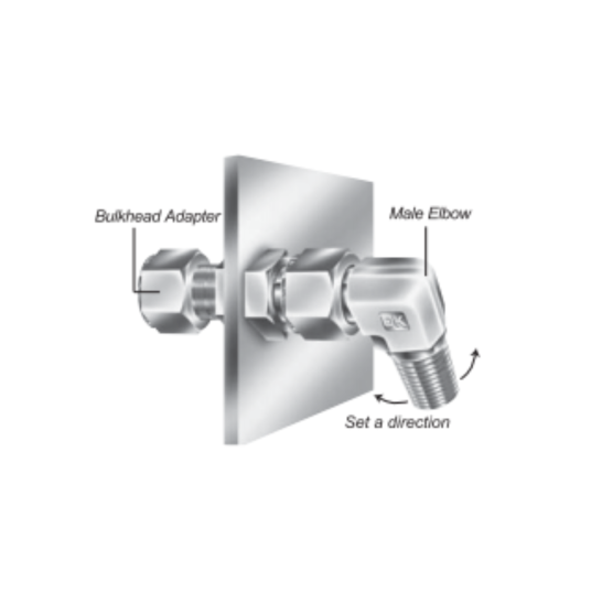 DK-LOK SS316 Bulkhead Adapter DAB Series
