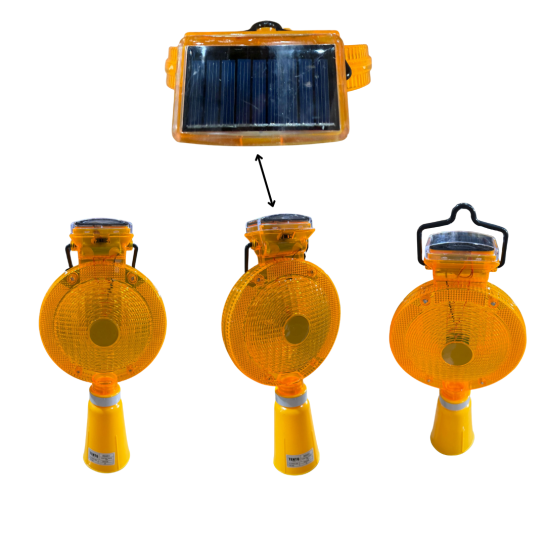 TENTO Solar Flashing Light Round For PE Cone