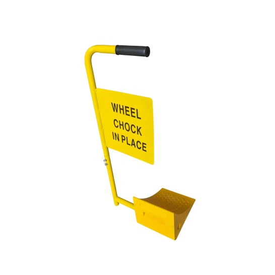 PVC Wheel Chock With Steel Handle | Wheel Chock