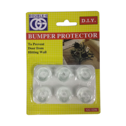 Rubber Door Stopper Bumper Protector Adhesive (pack of 6pcs) Clear