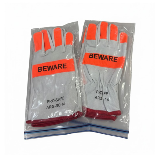 NICHIYO Argon Glove with Reflective Welding Safety BEWARE- Per Pair