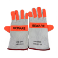 NICHIYO Argon Glove with Reflective Welding Safety BEWARE- Per Pair