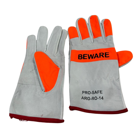 NICHIYO Argon Glove with Reflective Welding Safety BEWARE- Per Pair