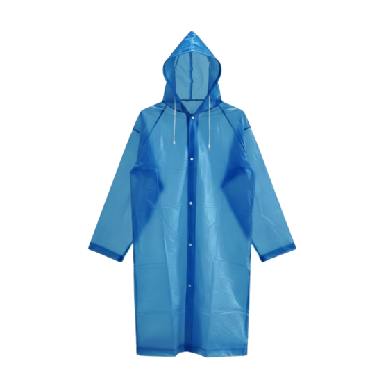 Eva Reusable Raincoat. Pink and Blue