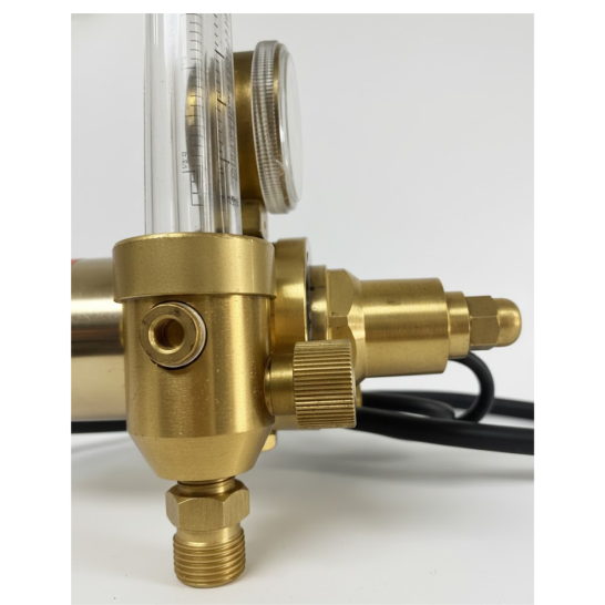 Flow Regulator CO2 Solid Brass With Heater
