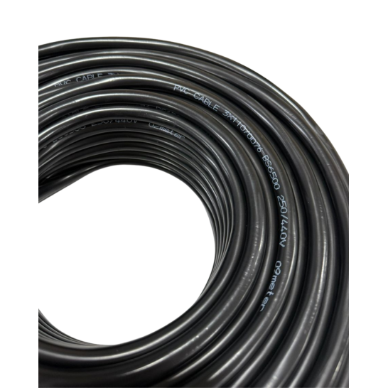 PVC Electric Cable 3C x 110 (2.5) Black