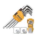INGCO 9PCS Long Arm Ball Point Hex Key 1.5-10MM SET HHK12091