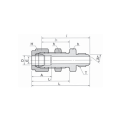 DK-LOK BRASS AN Bulkhead Union DUBA Series