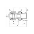 DK-LOK SS316 O-Seal Pipe Thread Connector DMC-NO Series