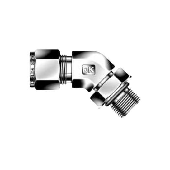 DK-LOK SS316 Positionable 45° SAE Male Elbow DLBS-UP Series