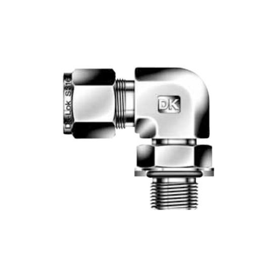 DK-LOK BRASS Positionable Male Elbow ISO Parallel Thread DLM-GP Metric Series