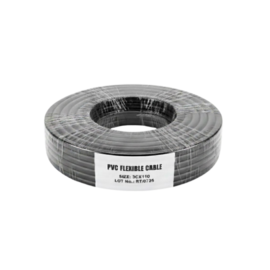 PVC Electric Cable 3C x 110 (2.5) Black
