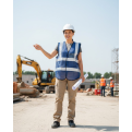 LTA Blue Safety Vest With White Reflective