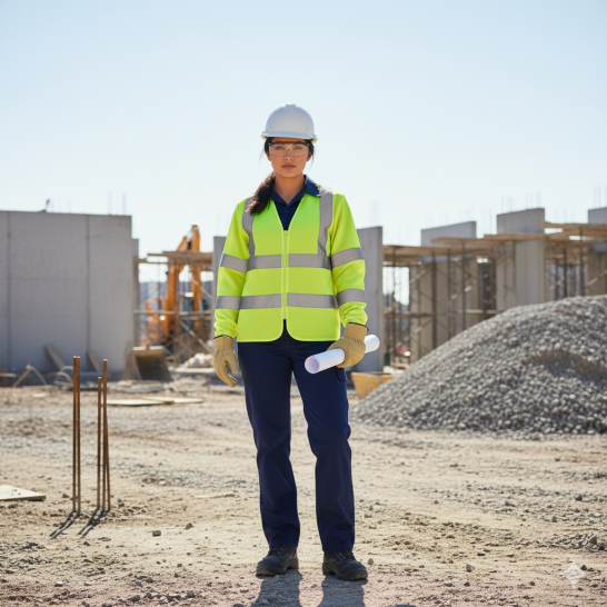 U-BEST Long Sleeve Zip Type Safety Vest With Reflective