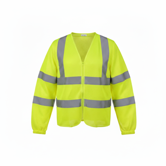 U-BEST Long Sleeve Zip Type Safety Vest With Reflective