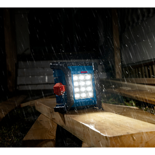 BOSCH GLI 18V-1500 Professional Cordless Work Lamp. Jobsite Light. 1500lumens. IP64. Flood Light