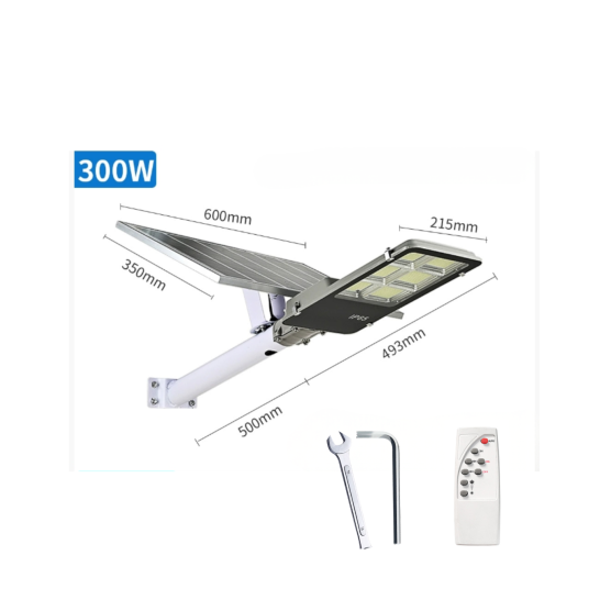 Solar Street Light 300W with Motion Sensor and Bracket | IP65 Outdoor Use