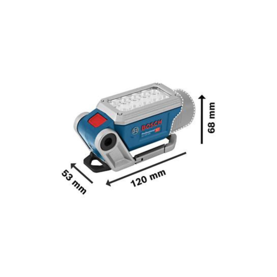 BOSCH GLI 12V-330 Professional Cordless Work Light. 330 lumens. Magnetic. c/w Belt Clip / Hook.
