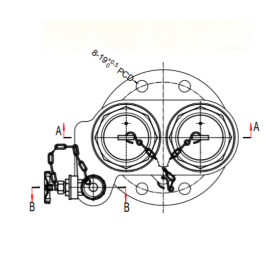 2 Way Breeching Inlet