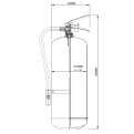 9kg ABC Powder Fire Extinguisher c/w Wall Bracket | Fire Rating 13A 70B | SS EN3-7, SS EN3-8 PSB approved