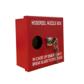 Red Steel Hosereel Nozzle Box | Key Lock | 130mm x 60mm x 130mm