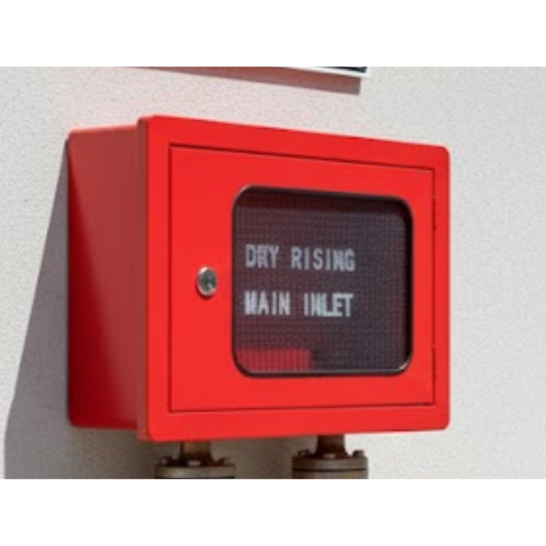 2 Way Breeching Steel Cabinet -  Dry Rising Main Inlet
