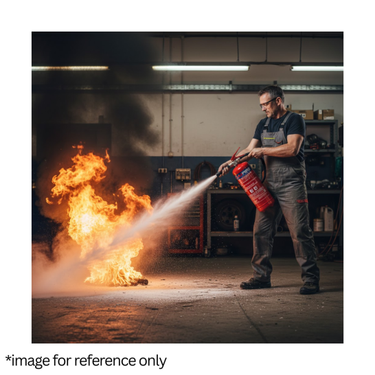 4kg ABC Powder Fire Extinguisher c/w Wall Bracket | Fire Rating 13A 70B | SS EN3-7, SS EN3-8 PSB approved