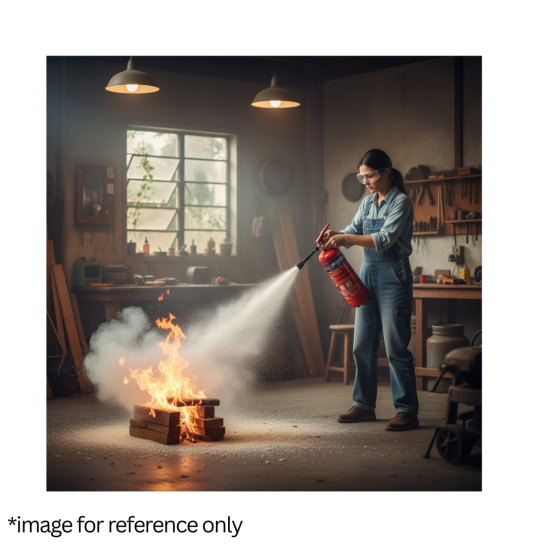 2kg ABC Powder Fire Extinguisher c/w Wall Bracket | Fire Rating 13A 70B | SS EN3-7, SS EN3-8 PSB approved