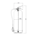 9Ltr Foam Fire Extinguisher c/w Wall Bracket | Fire Rating 21A 183B | SS EN3-7, SS EN3-8 PSB approved