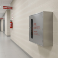 Stainless Steel Fire Hose Reel Cabinet |Latch Lock