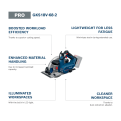 BOSCH GKS 18V-68-2 Cordless Circular Saw [Bare Unit]