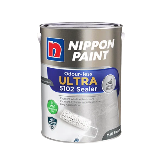 Nippon Paint 5102 Odourless Water Based Wall Sealer 1L, 5L and 20L