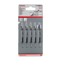 BOSCH T119BO Basic for Wood Jigsaw Blade | HCS | Wavy Set Milled | 5pcs/pack